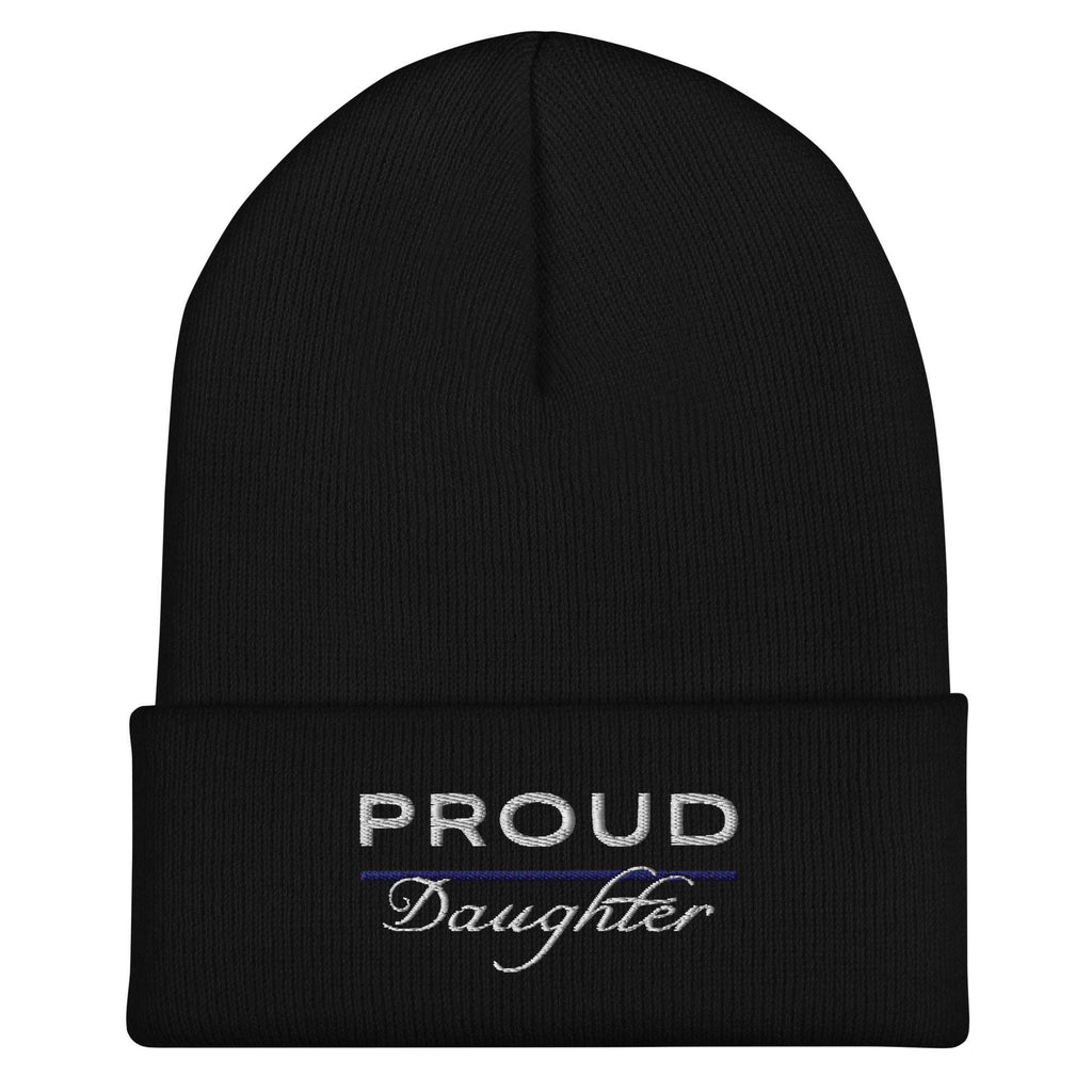 Proud LEO Daughter - Women's Cuffed Beanie - American Heroes Apparel