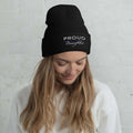 Proud LEO Daughter - Women's Cuffed Beanie - American Heroes Apparel