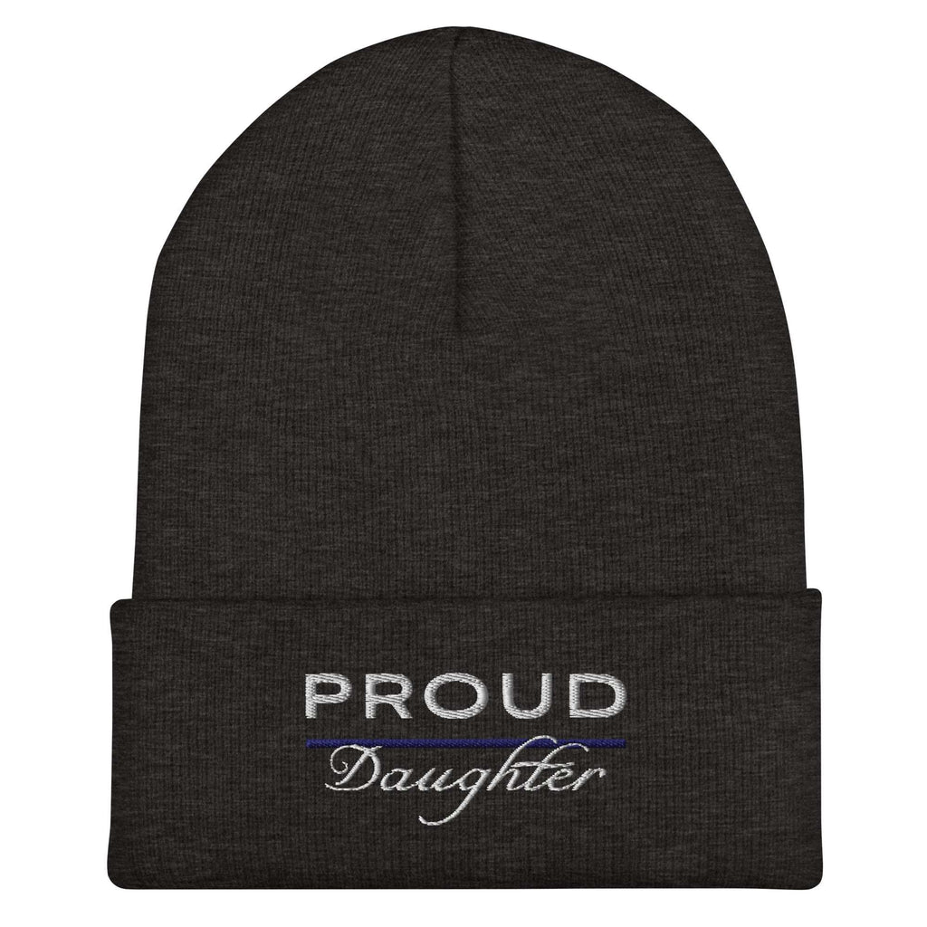 Proud LEO Daughter - Women's Cuffed Beanie - American Heroes Apparel
