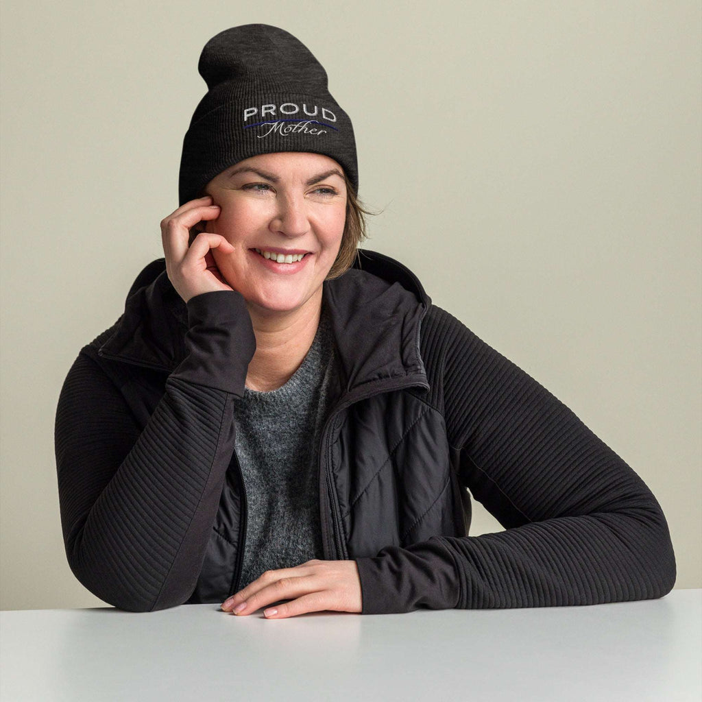 Proud LEO Mother - Women's Cuffed Beanie - American Heroes Apparel