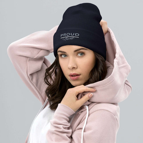 Proud EMS Aunt - Women's Cuffed Beanie - American Heroes Apparel