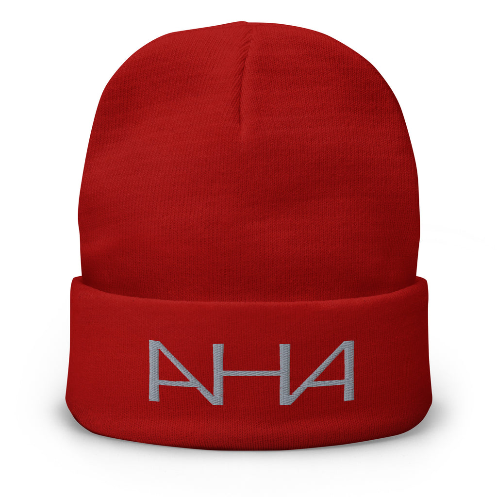AHA Logo Embroidered Beanie - American Heroes Apparel