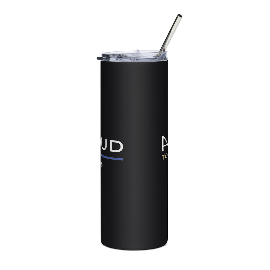Proud LEO Son - Stainless steel tumbler - American Heroes Apparel