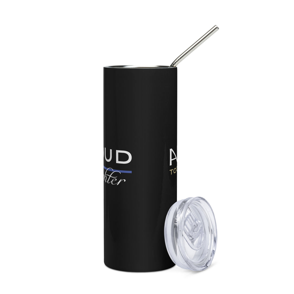 Proud LEO Daughter - Stainless Steel Tumbler - American Heroes Apparel
