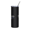 Proud LEO Father - Stainless Steel Tumbler - American Heroes Apparel