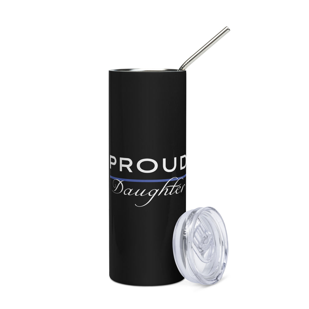 Proud LEO Daughter - Stainless Steel Tumbler - American Heroes Apparel