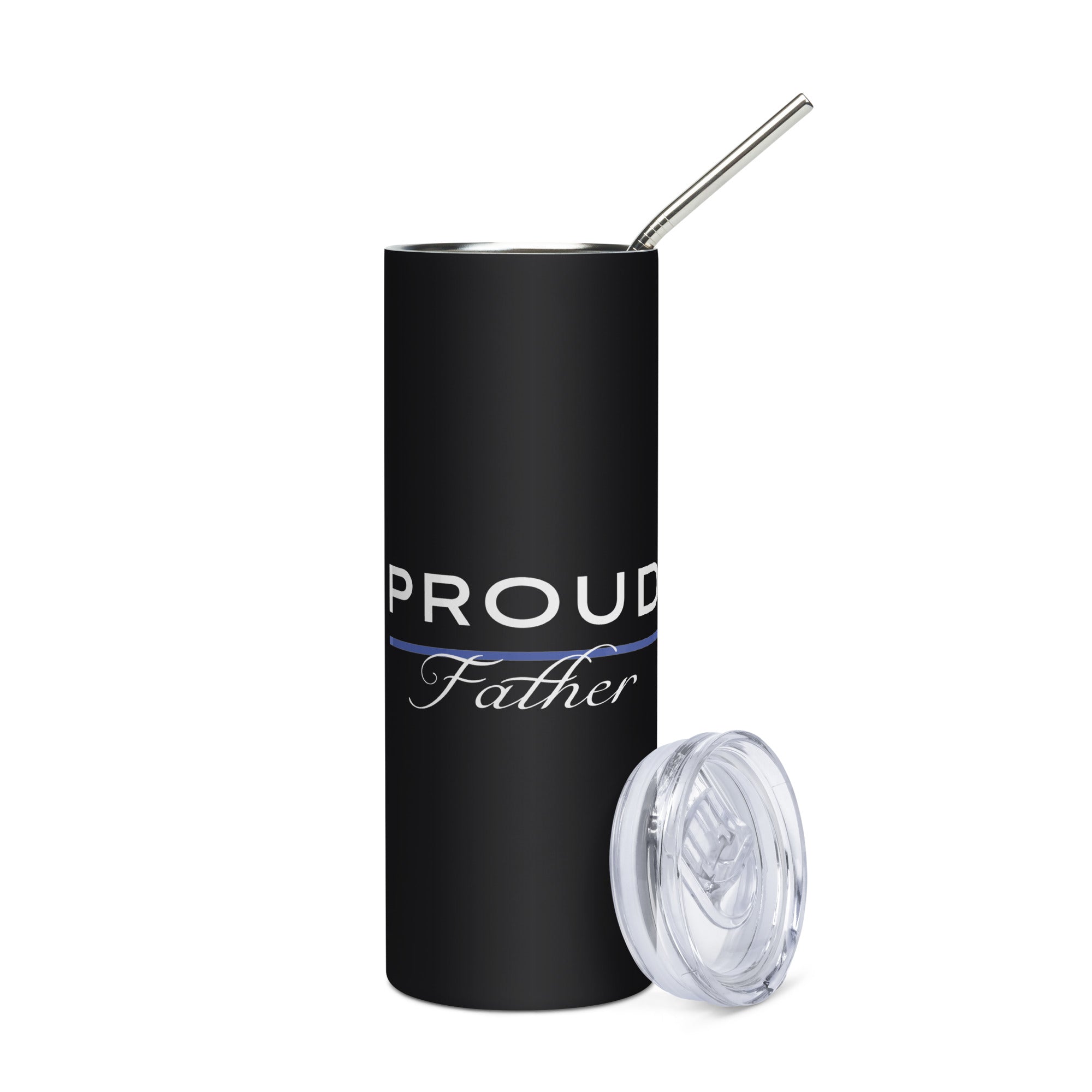Proud LEO Father - Stainless Steel Tumbler - American Heroes Apparel