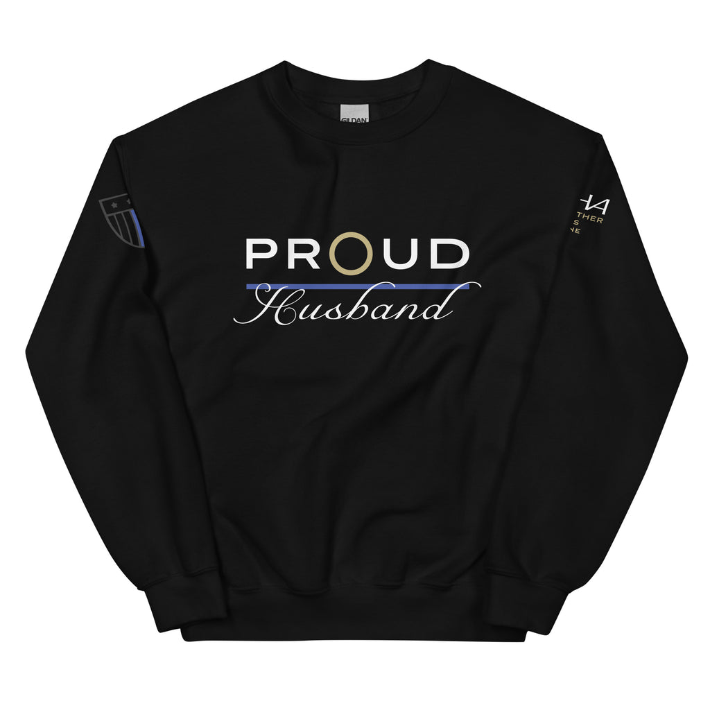 Proud LEO Husband - Men's Sweatshirt - American Heroes Apparel