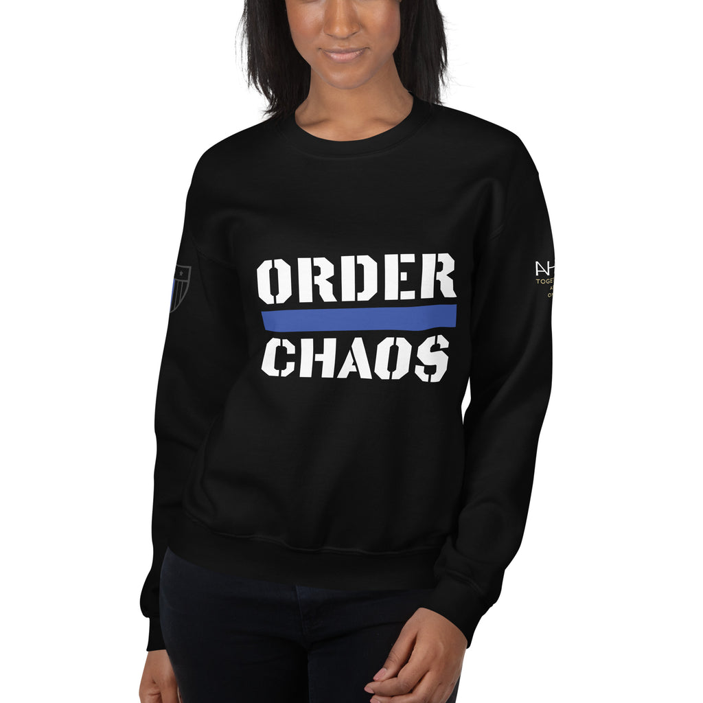 Order Over Chaos - Women's Sweatshirt - American Heroes Apparel