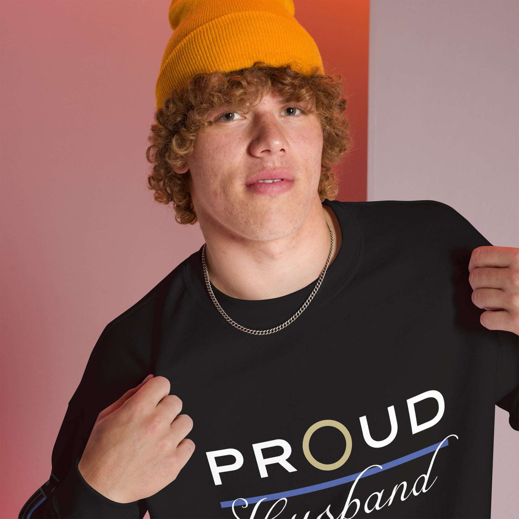 Proud LEO Husband - Men's Sweatshirt - American Heroes Apparel