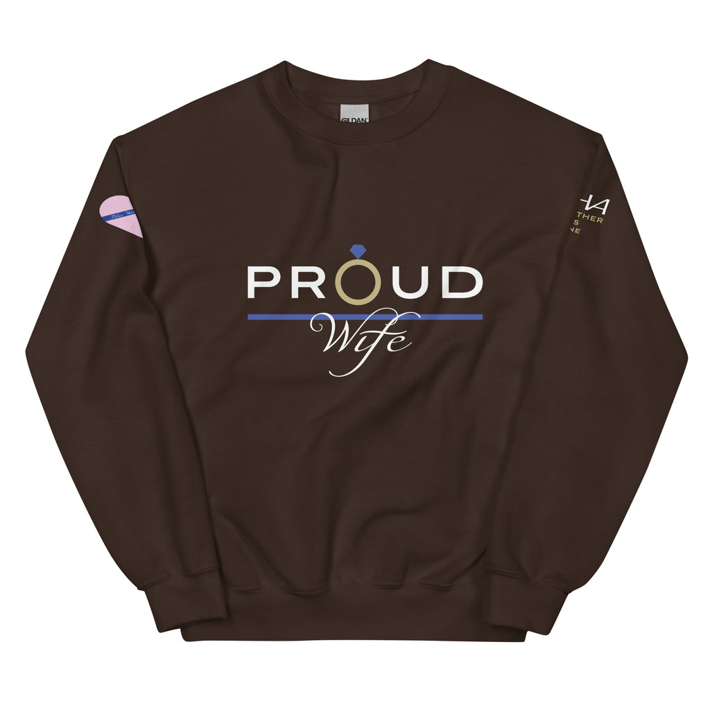 Proud Wife - Blue Wives Matter Special Edition Sweatshirt - American Heroes Apparel