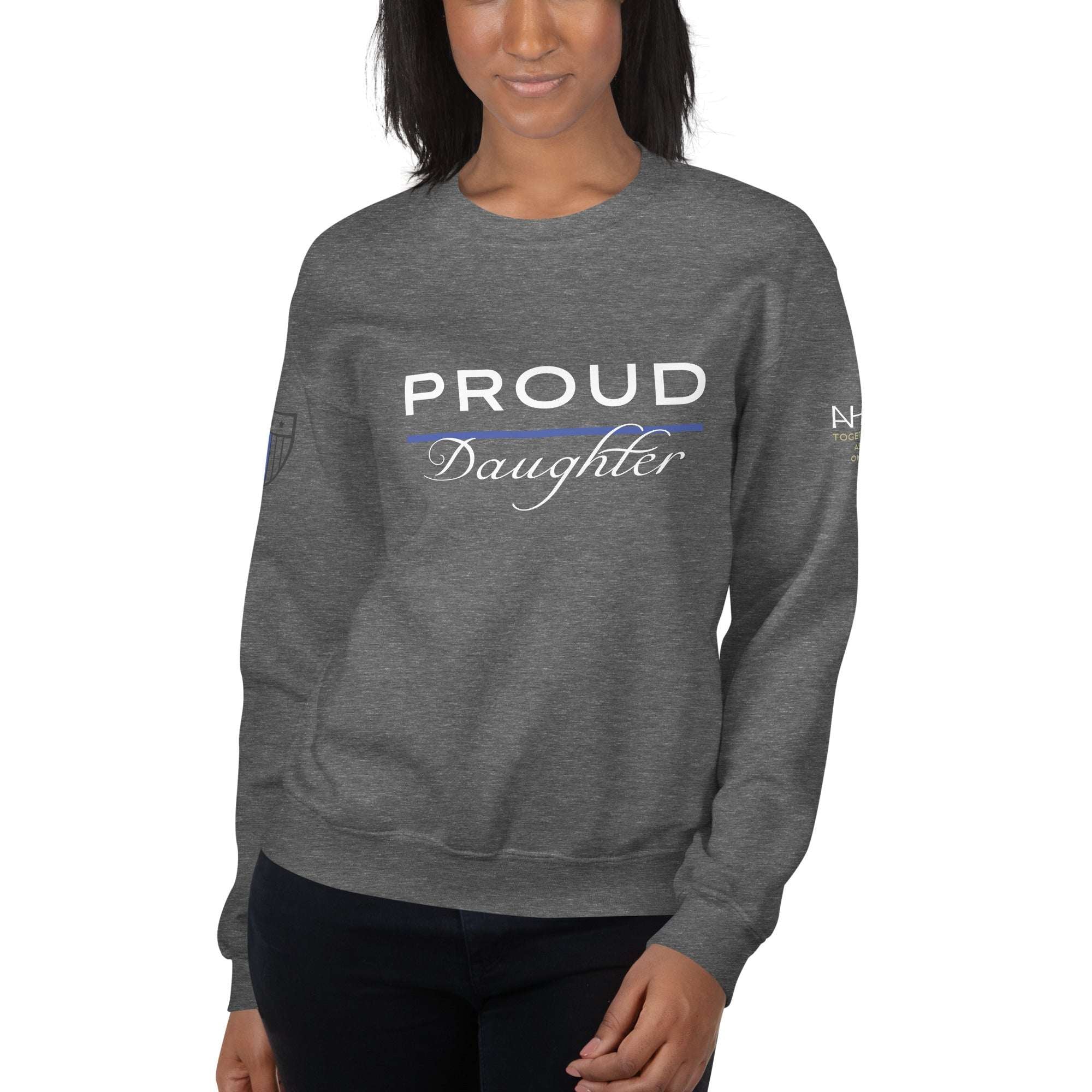 Proud LEO Daughter - Women's Sweatshirt - American Heroes Apparel