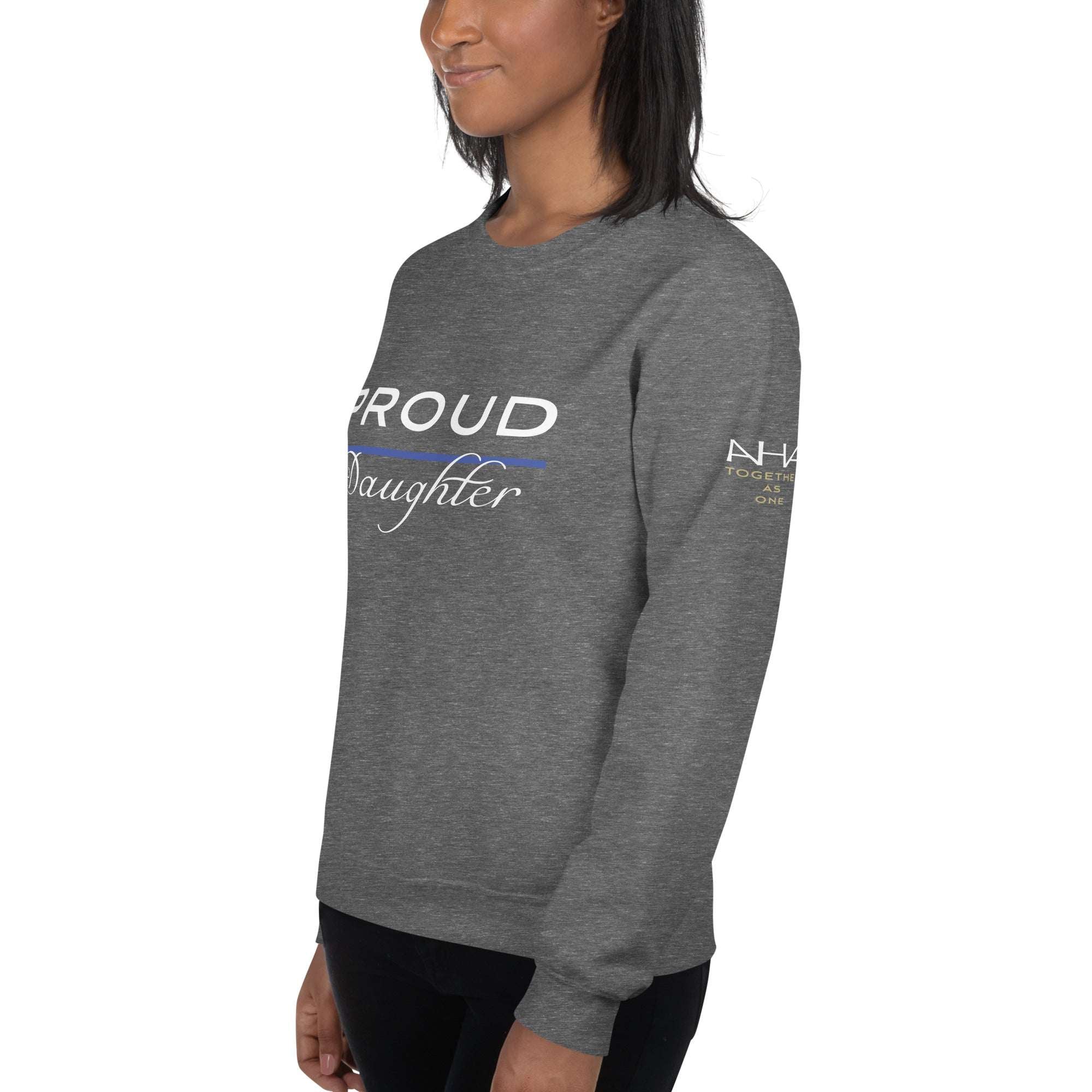 Proud LEO Daughter - Women's Sweatshirt - American Heroes Apparel