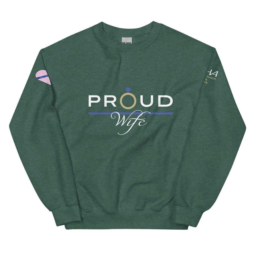 Proud Wife - Blue Wives Matter Special Edition Sweatshirt - American Heroes Apparel