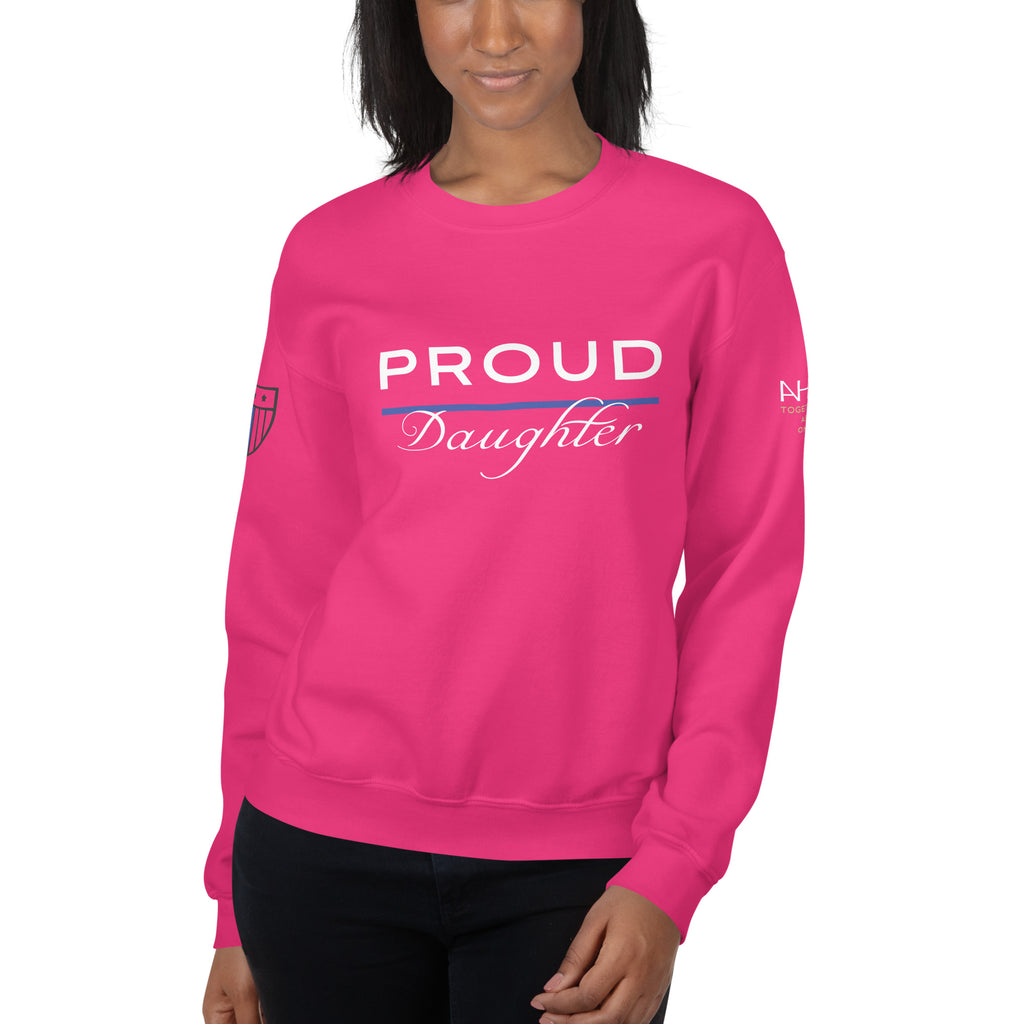 Proud LEO Daughter - Women's Sweatshirt - American Heroes Apparel
