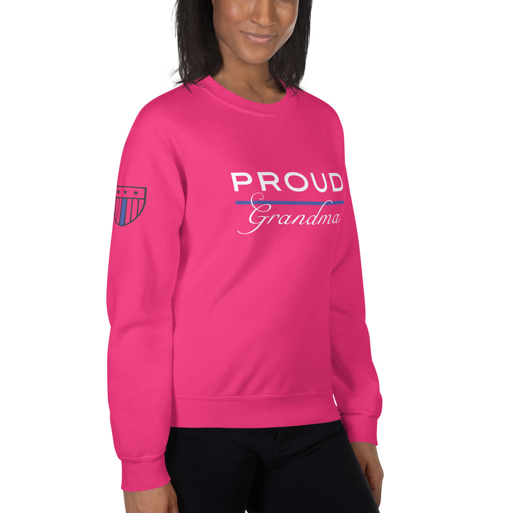 Proud LEO Grandma - Women's Sweatshirt - American Heroes Apparel
