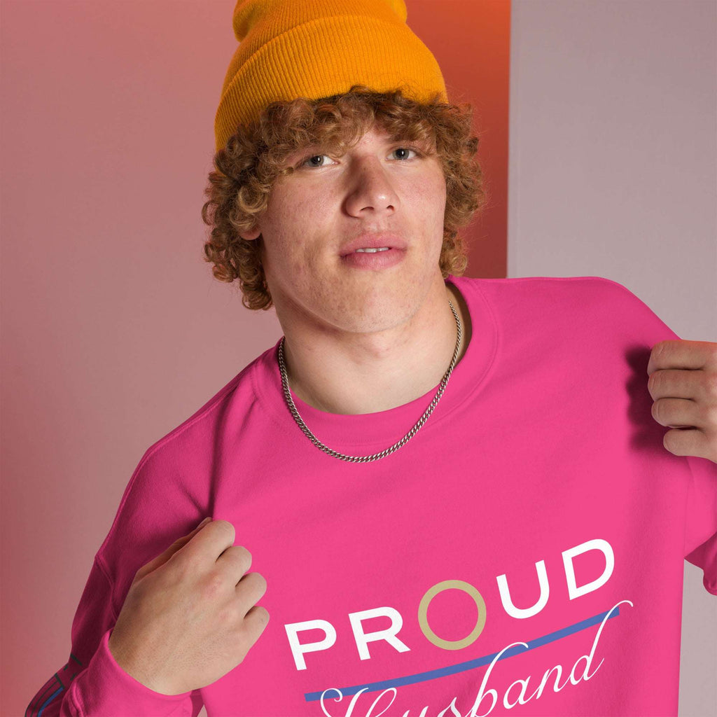 Proud LEO Husband - Men's Sweatshirt - American Heroes Apparel