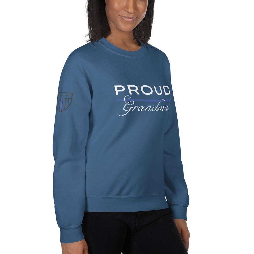 Proud LEO Grandma - Women's Sweatshirt - American Heroes Apparel
