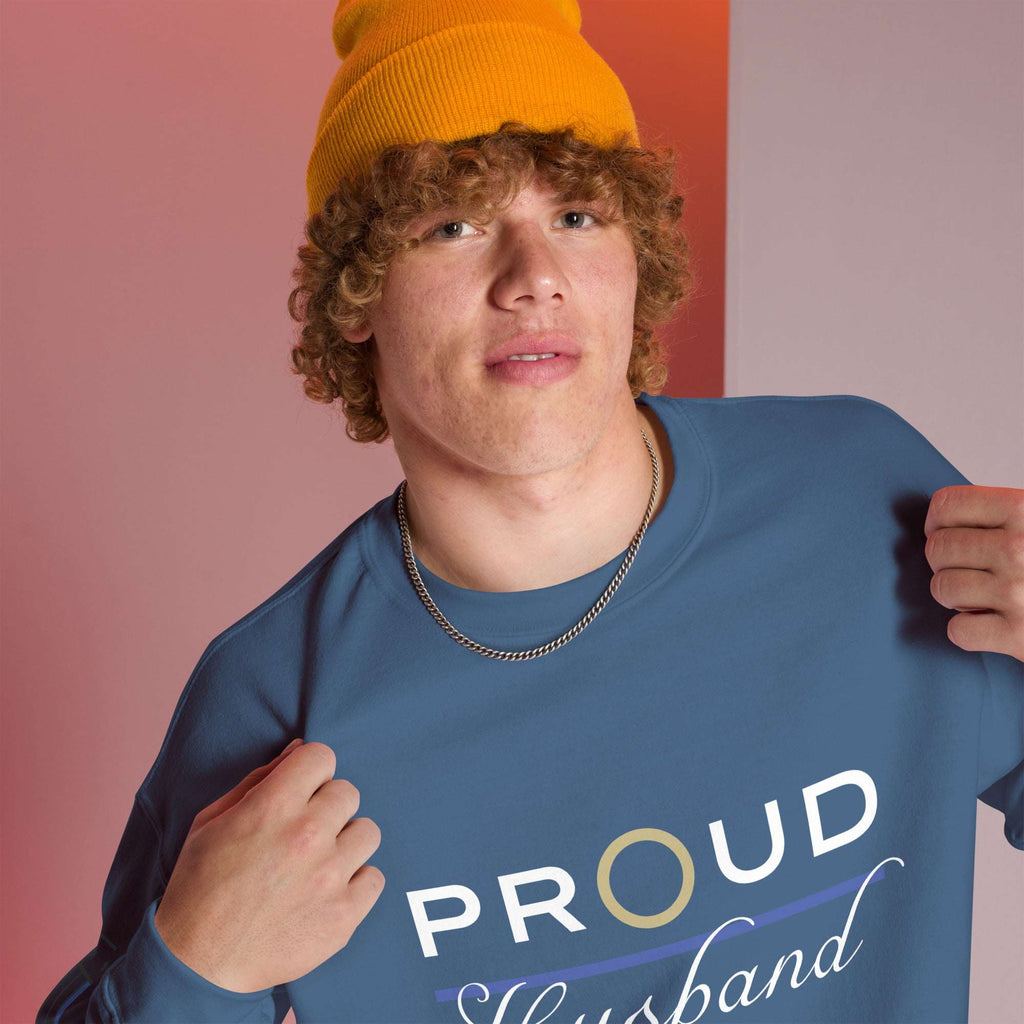 Proud LEO Husband - Men's Sweatshirt - American Heroes Apparel