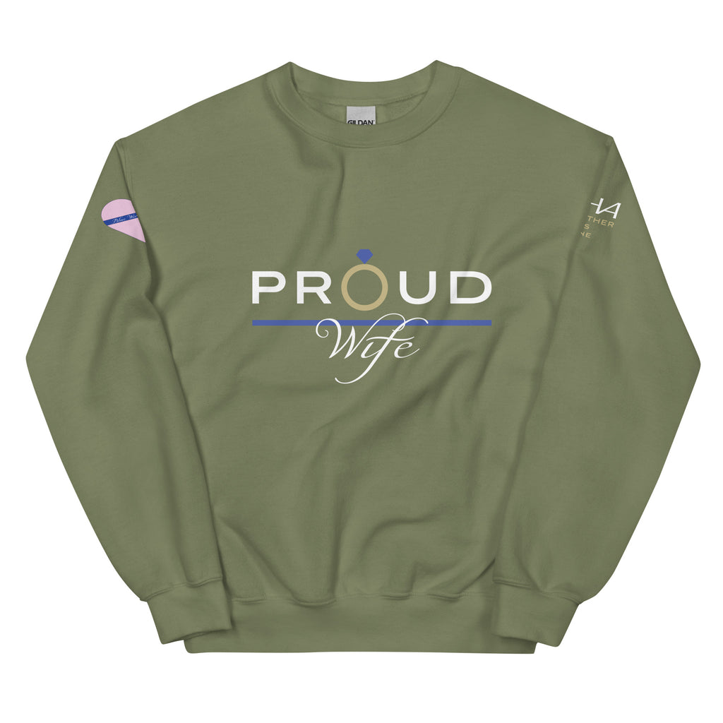Proud Wife - Blue Wives Matter Special Edition Sweatshirt - American Heroes Apparel