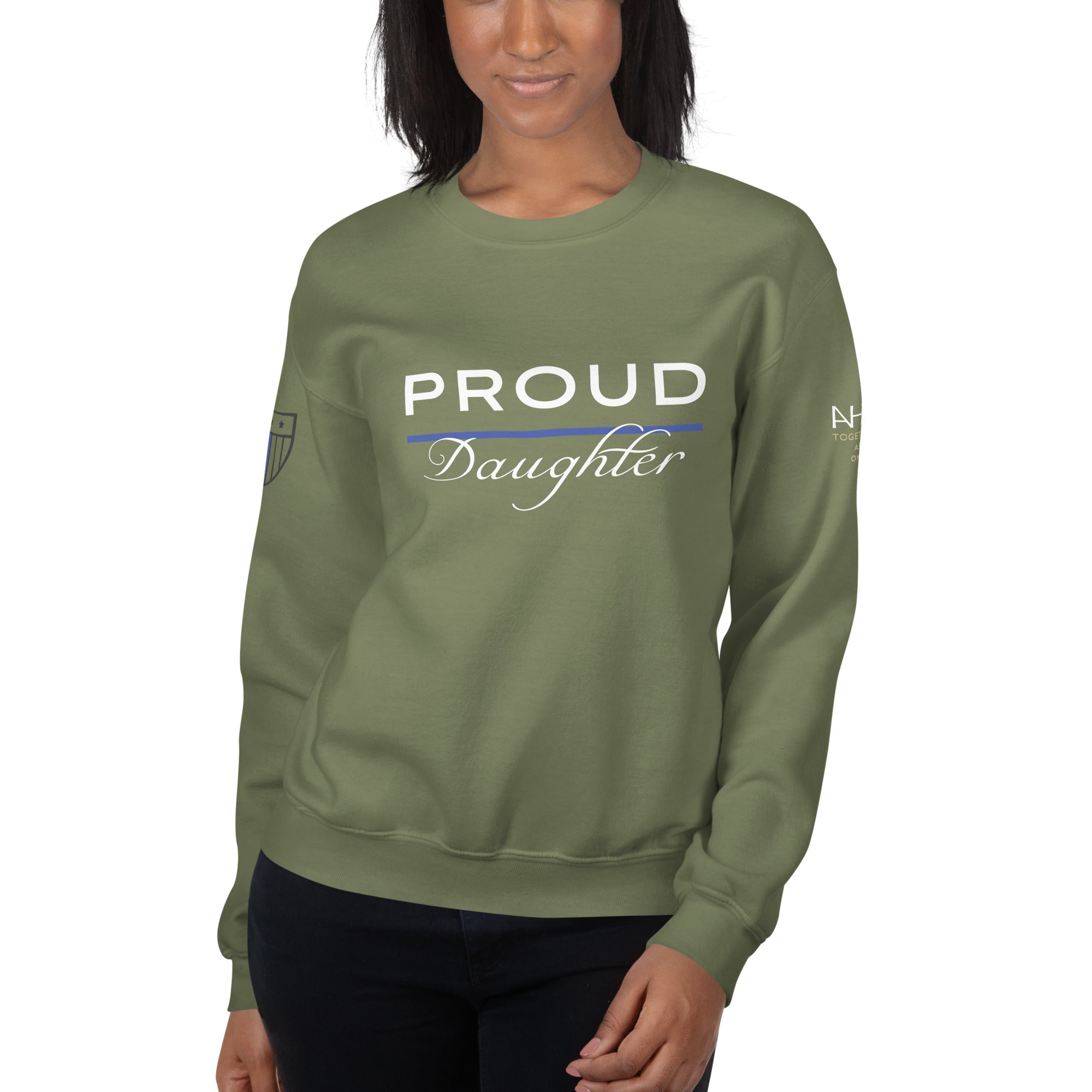 Proud LEO Daughter - Women's Sweatshirt - American Heroes Apparel