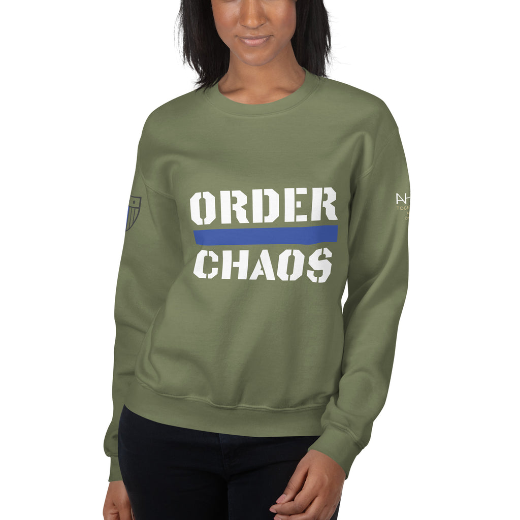Order Over Chaos - Women's Sweatshirt - American Heroes Apparel