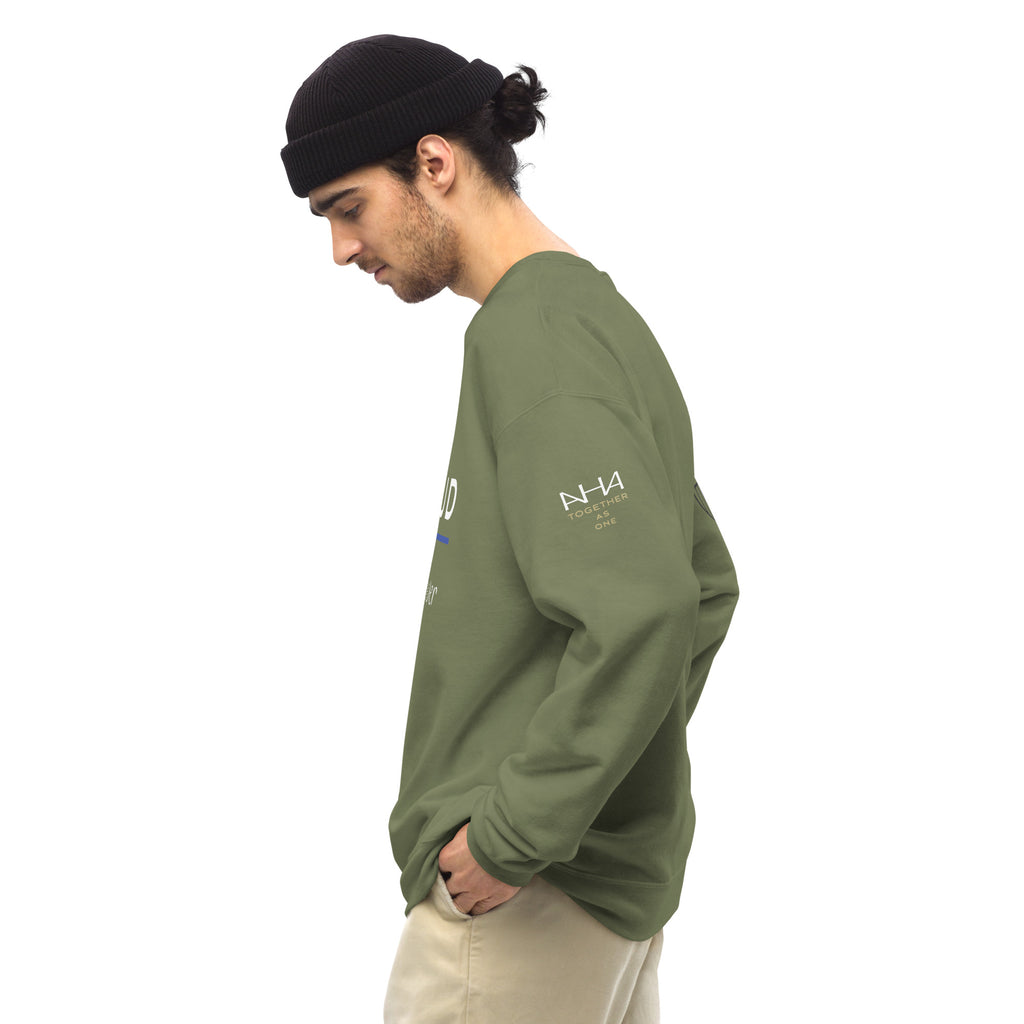 Proud LEO Widower - Men's Sweatshirt - American Heroes Apparel