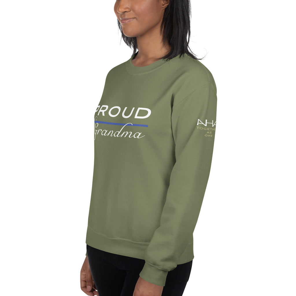 Proud LEO Grandma - Women's Sweatshirt - American Heroes Apparel