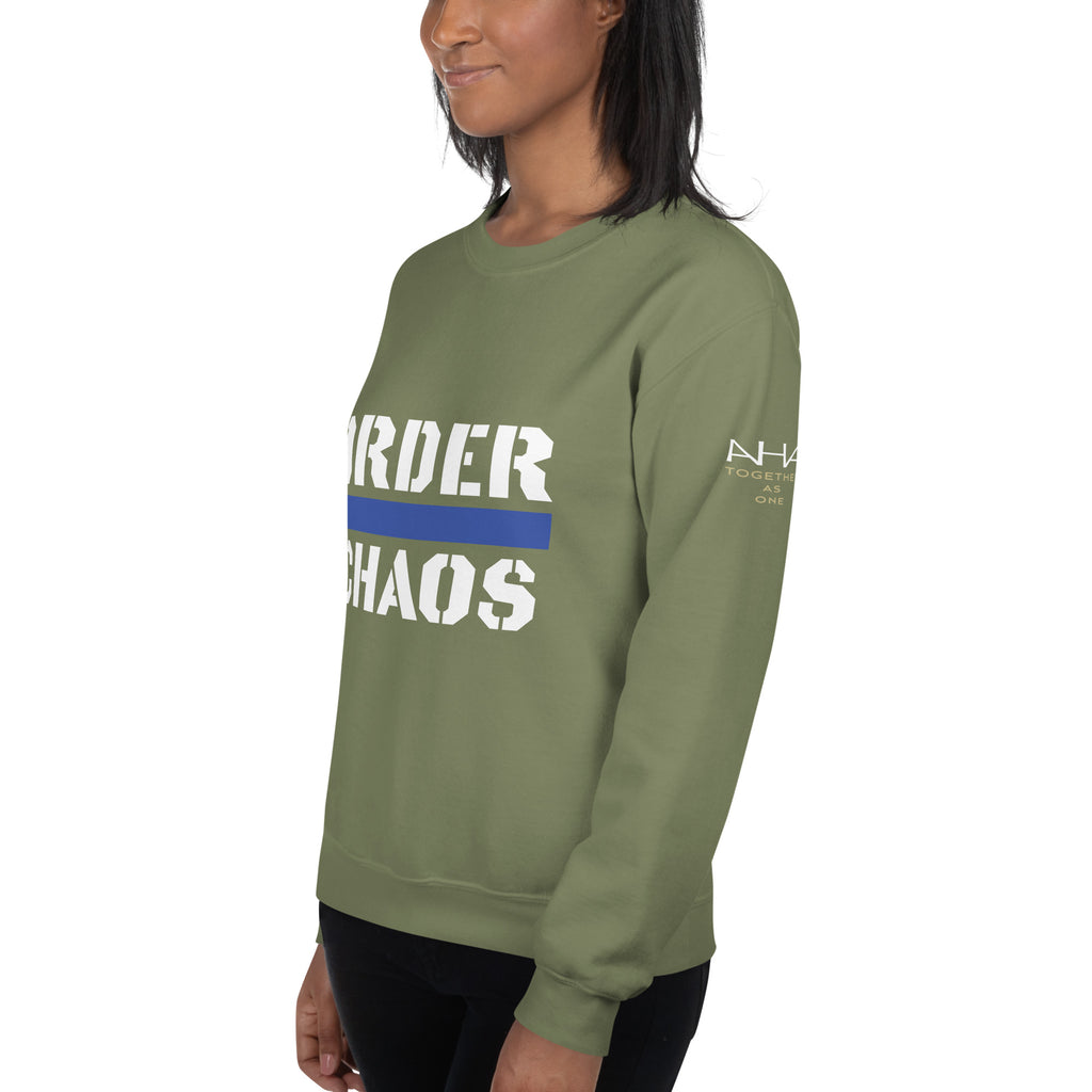 Order Over Chaos - Women's Sweatshirt - American Heroes Apparel