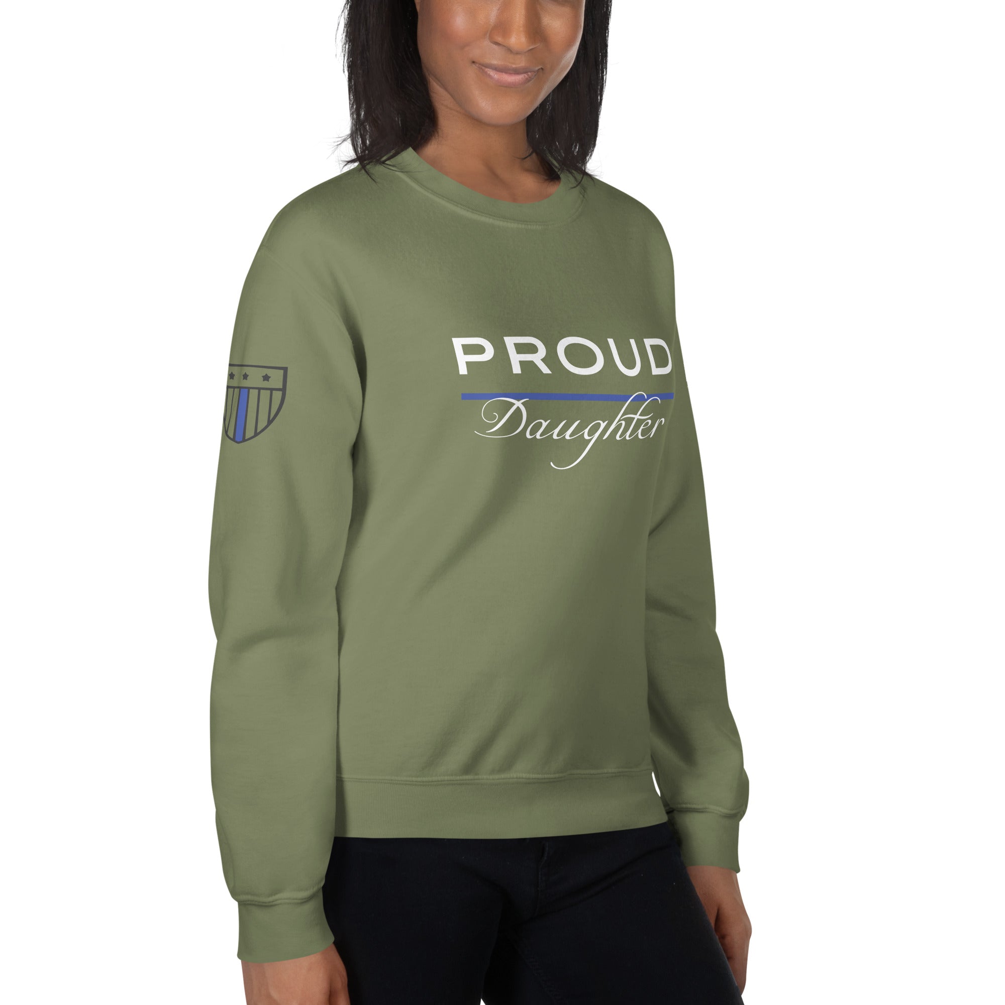 Proud LEO Daughter - Women's Sweatshirt - American Heroes Apparel