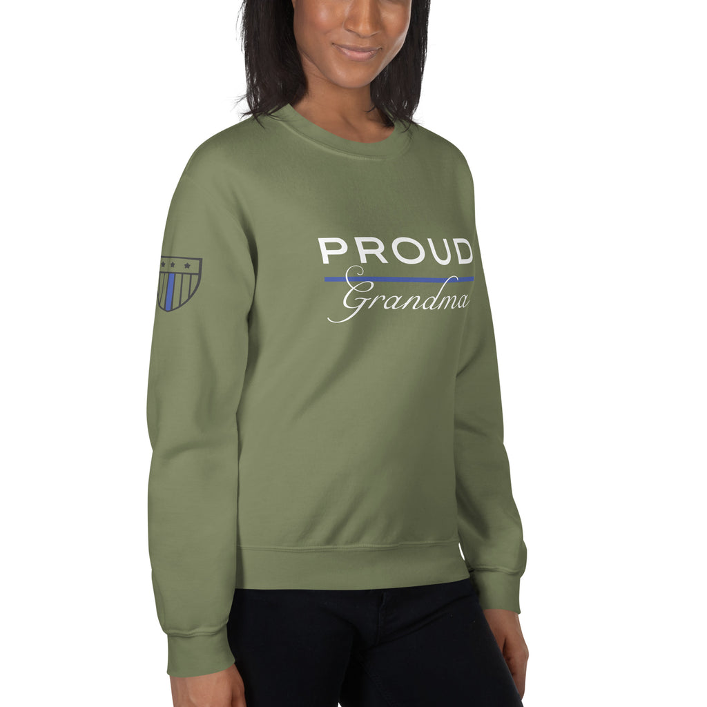 Proud LEO Grandma - Women's Sweatshirt - American Heroes Apparel