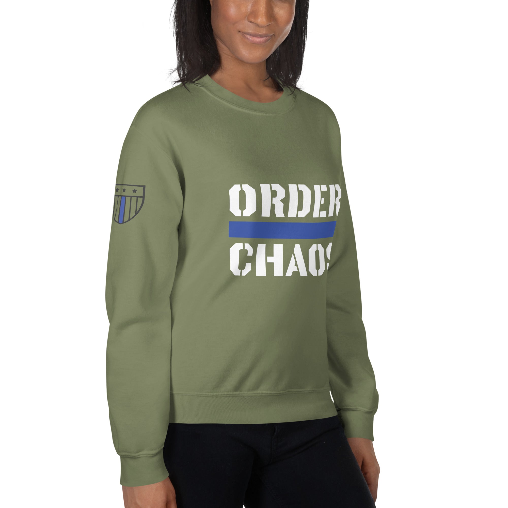 Order Over Chaos - Women's Sweatshirt - American Heroes Apparel