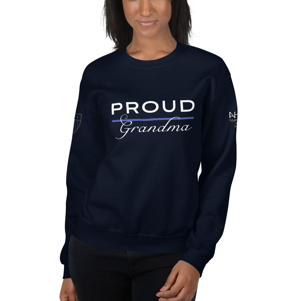 Proud LEO Grandma - Women's Sweatshirt - American Heroes Apparel