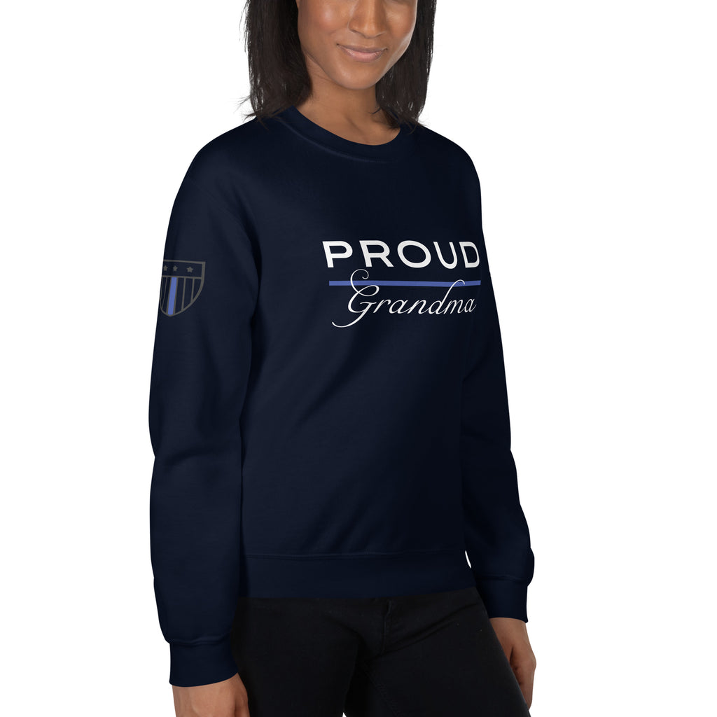 Proud LEO Grandma - Women's Sweatshirt - American Heroes Apparel