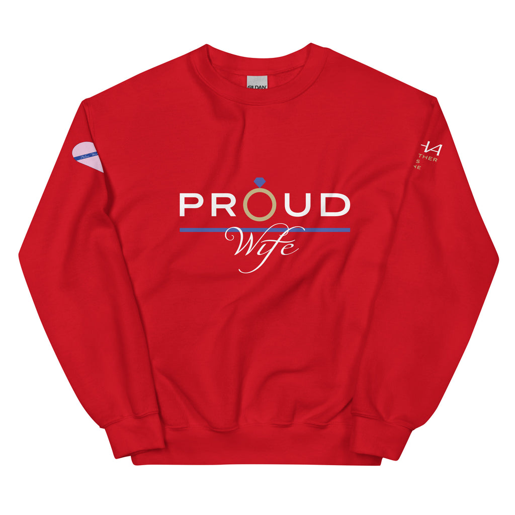 Proud Wife - Blue Wives Matter Special Edition Sweatshirt - American Heroes Apparel