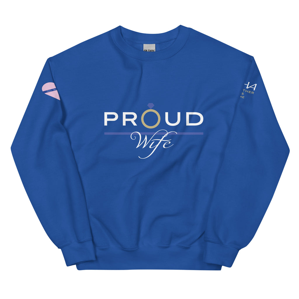 Proud Wife - Blue Wives Matter Special Edition Sweatshirt - American Heroes Apparel