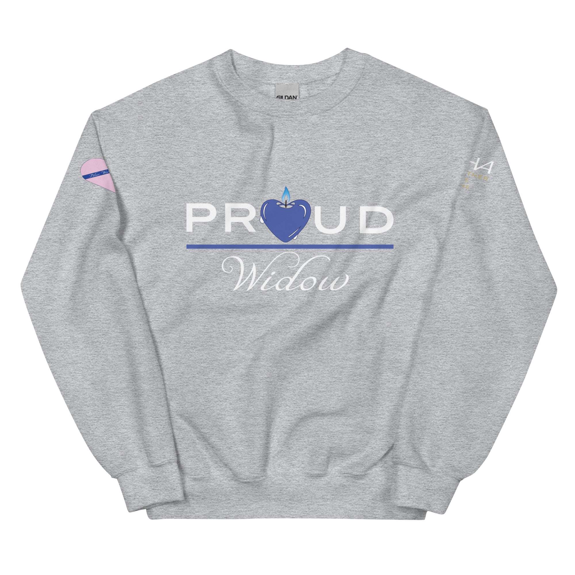 Proud LEO Widow - Blue Wives Matter Special Edition Sweatshirt - American Heroes Apparel