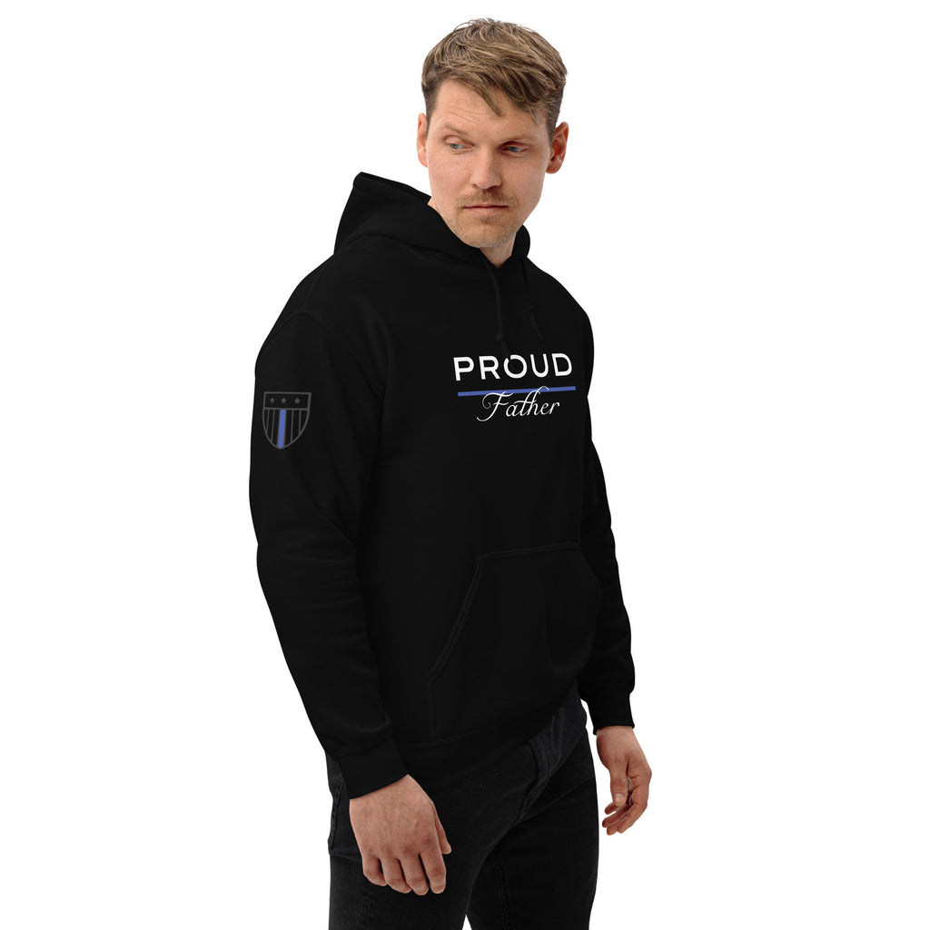 Proud LEO Father - Men's Premium Hoodie - American Heroes Apparel