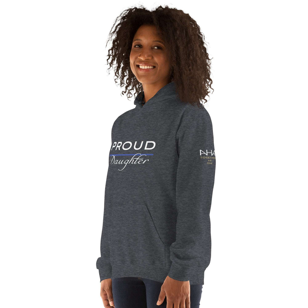 Proud LEO Daughter - Women's Premium Hoodie - American Heroes Apparel