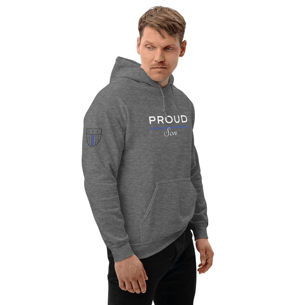 Proud LEO Son - Men's Premium Hoodie - American Heroes Apparel