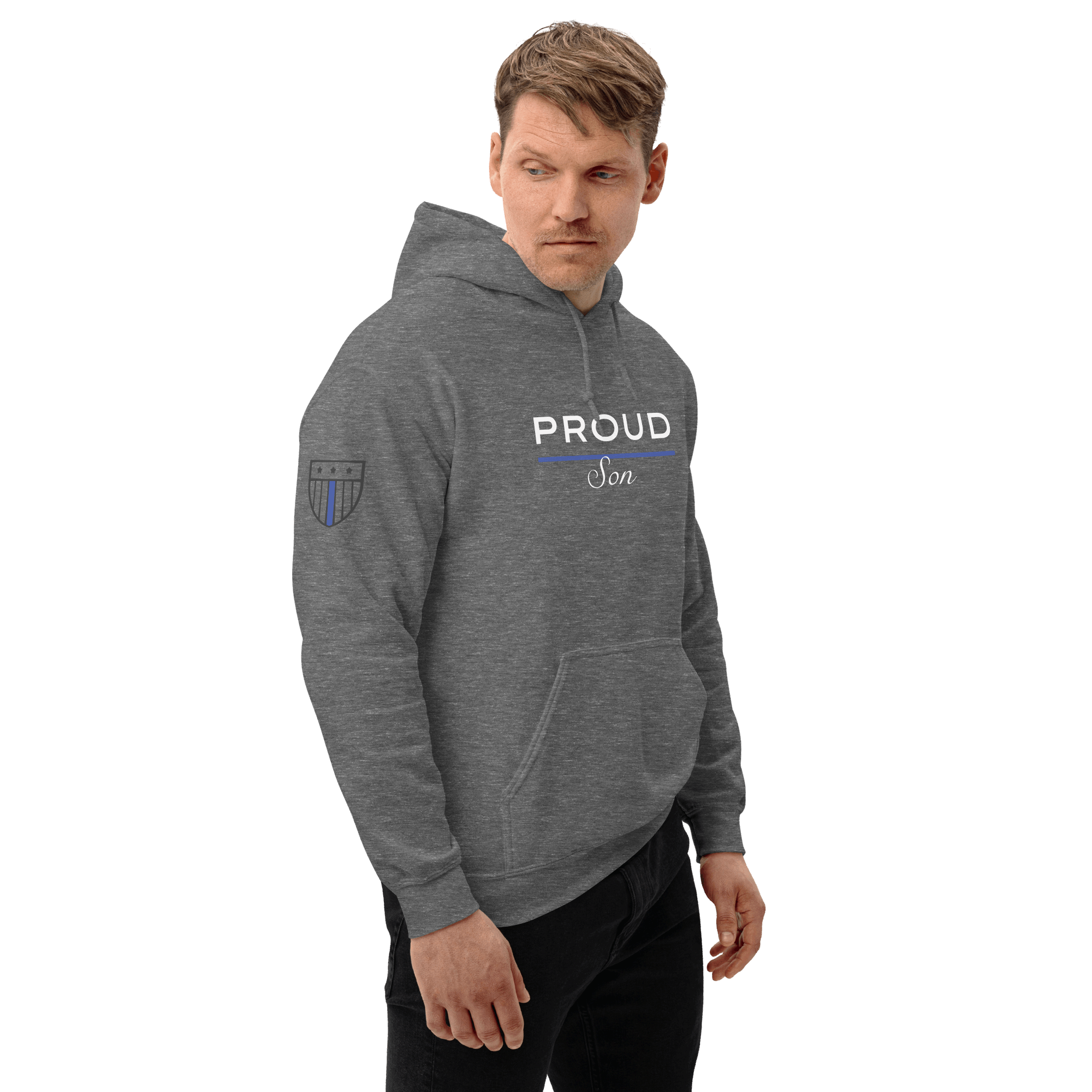Proud LEO Son - Men's Premium Hoodie - American Heroes Apparel