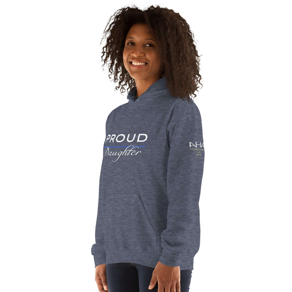Proud LEO Daughter - Women's Premium Hoodie - American Heroes Apparel
