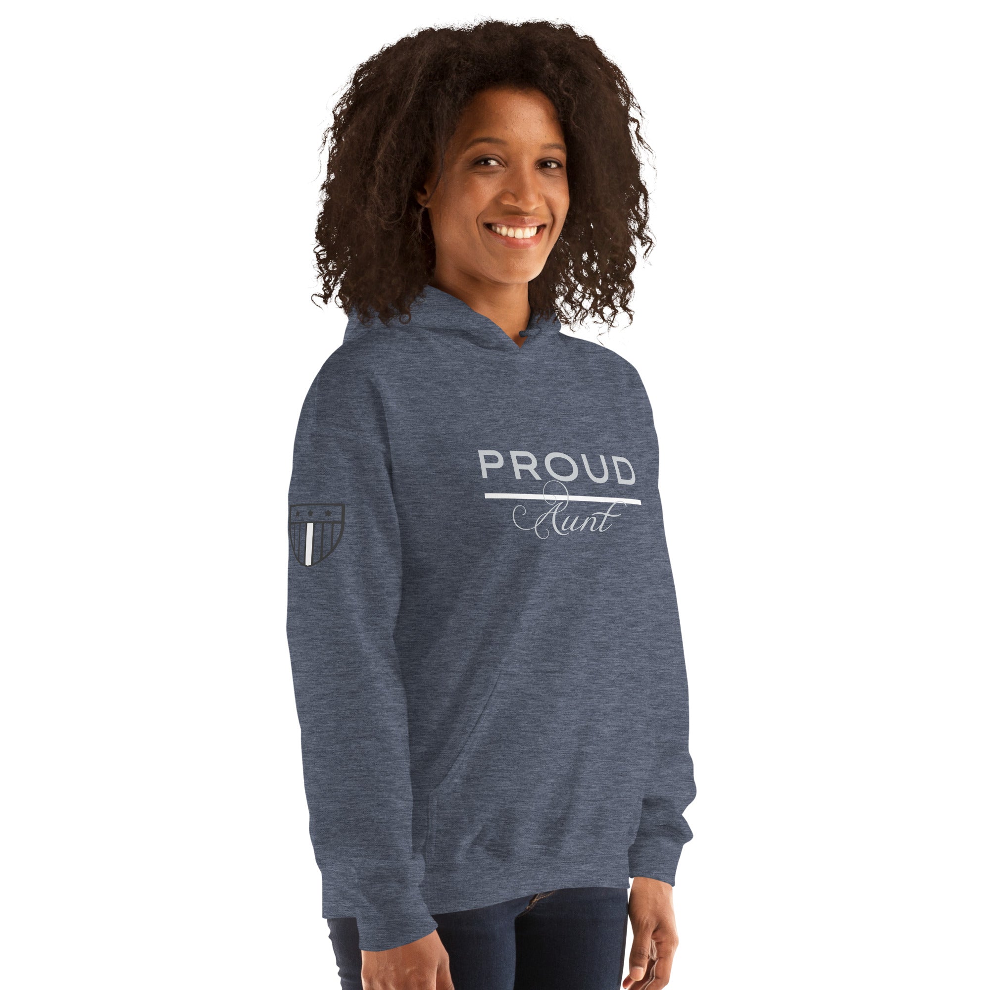 Proud EMS Aunt - Women's Premium Hoodie - American Heroes Apparel