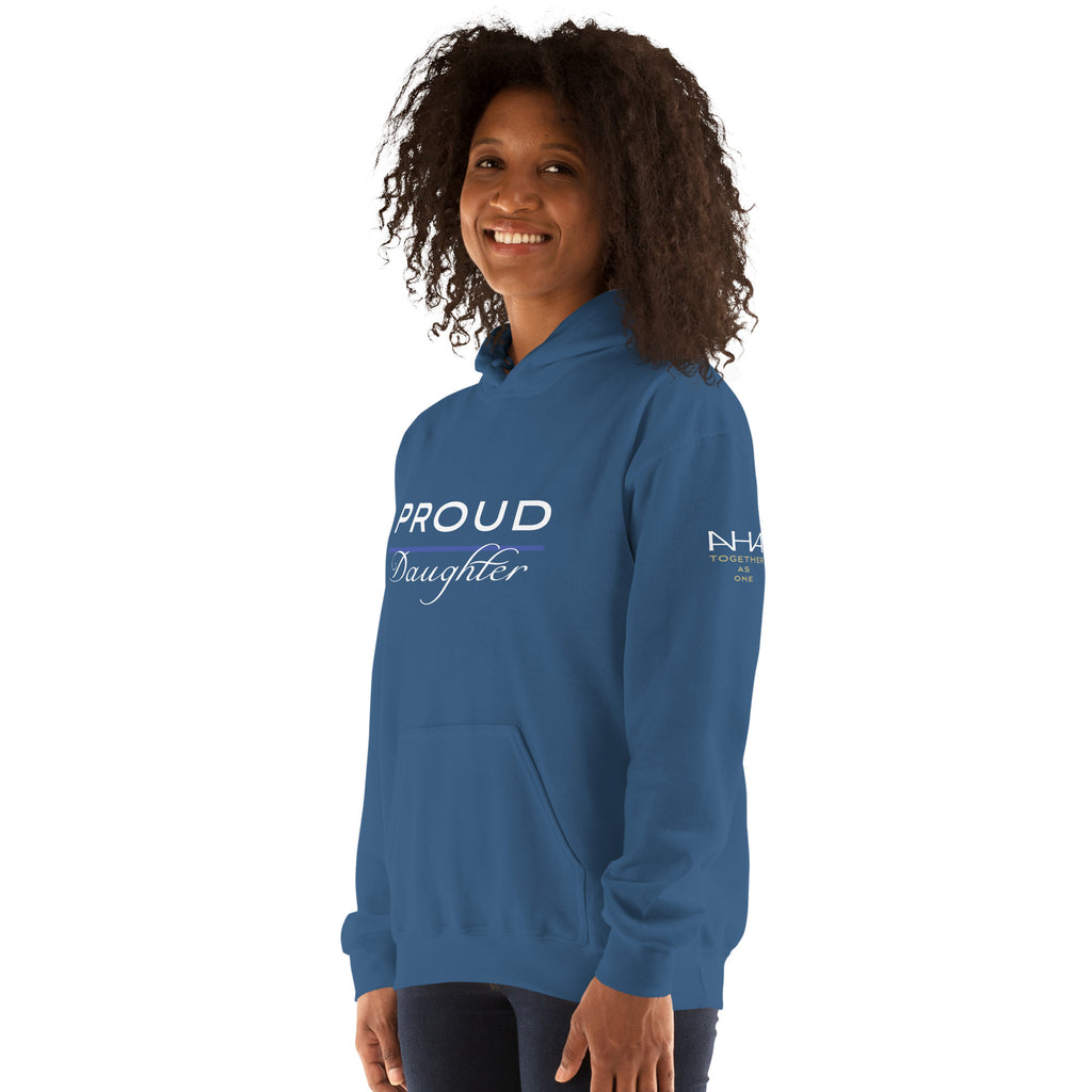 Proud LEO Daughter - Women's Premium Hoodie - American Heroes Apparel