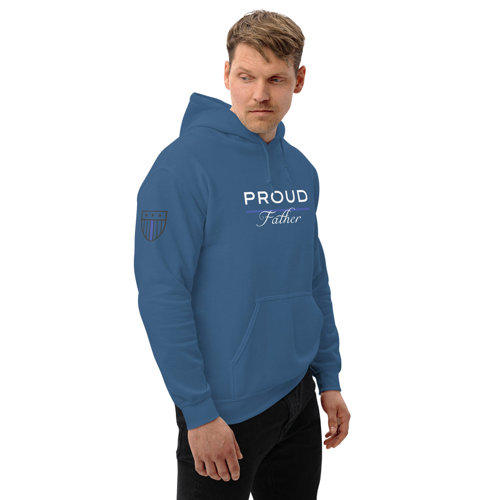 Proud LEO Father - Men's Premium Hoodie - American Heroes Apparel