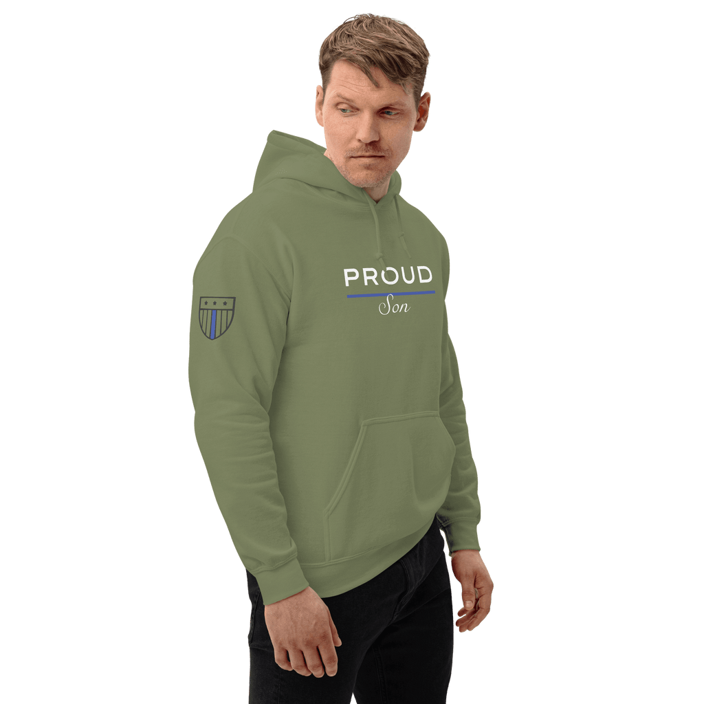 Proud LEO Son - Men's Premium Hoodie - American Heroes Apparel