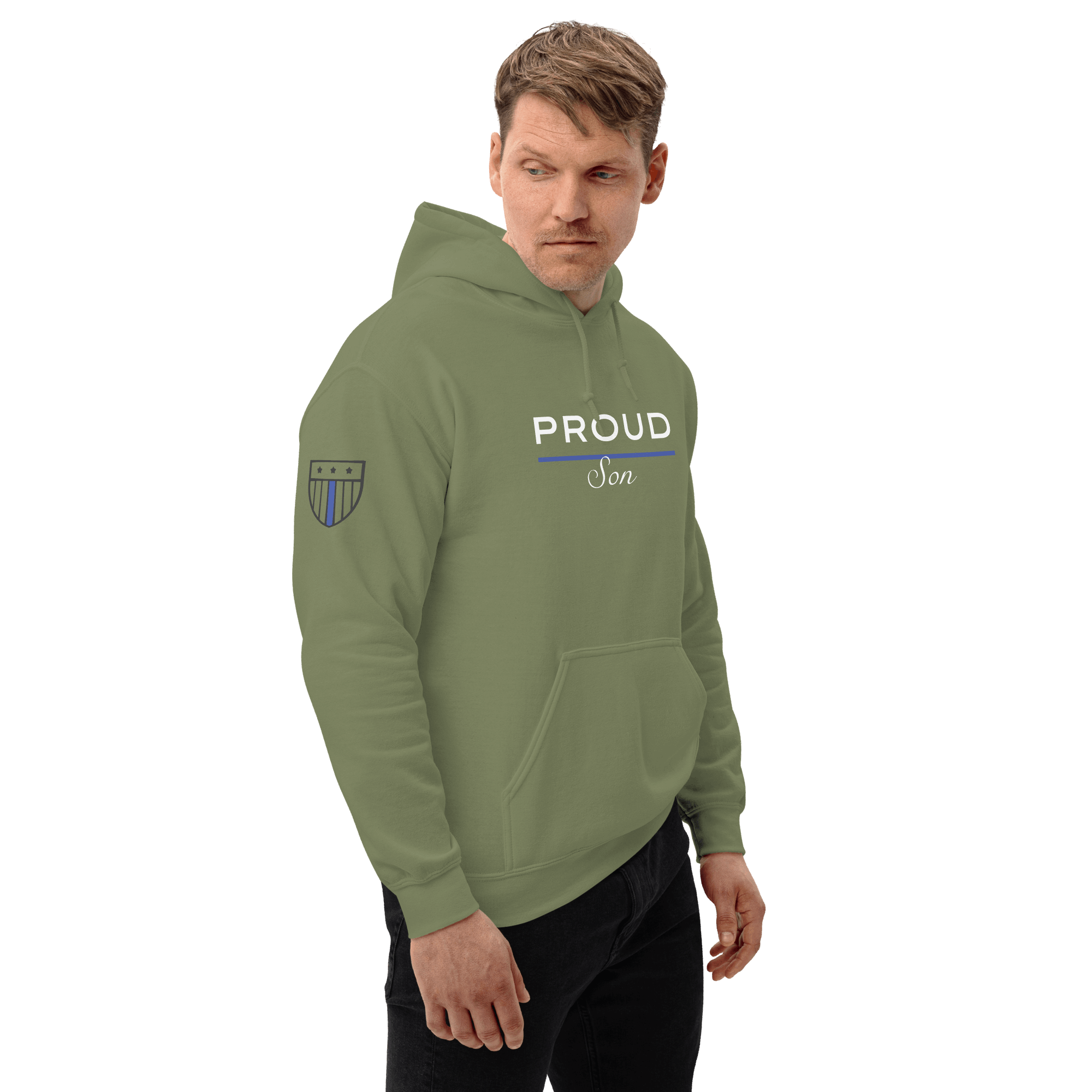 Proud LEO Son - Men's Premium Hoodie - American Heroes Apparel
