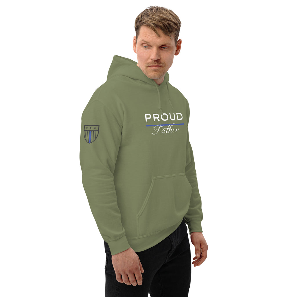 Proud LEO Father - Men's Premium Hoodie - American Heroes Apparel