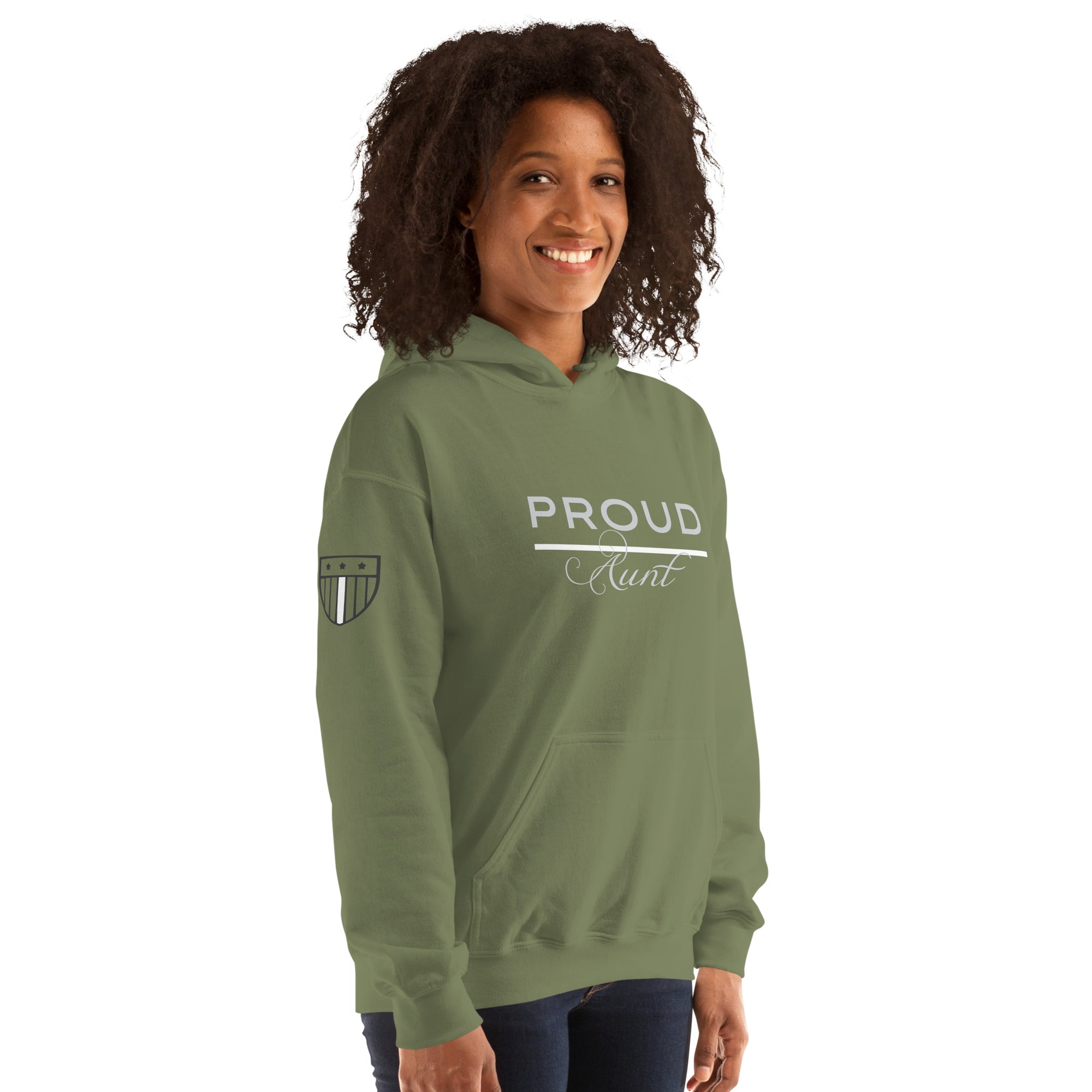 Proud EMS Aunt - Women's Premium Hoodie - American Heroes Apparel
