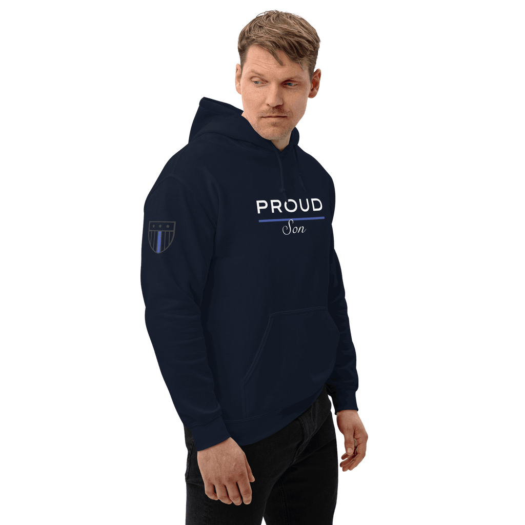 Proud LEO Son - Men's Premium Hoodie - American Heroes Apparel